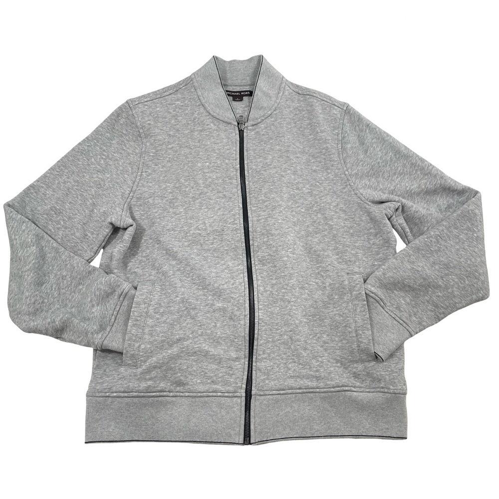 Michael Kors Size L Gray Full-Zip Jacket (Retail $100)